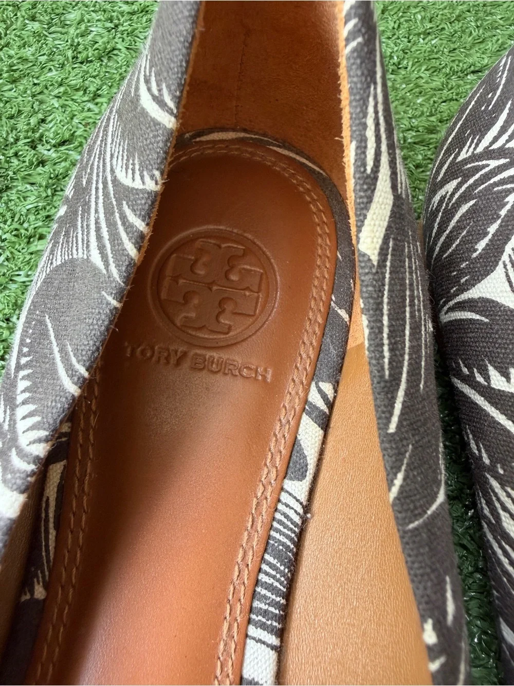 Tory Burch Pineapple Tropical Print Womens Ballet Flats